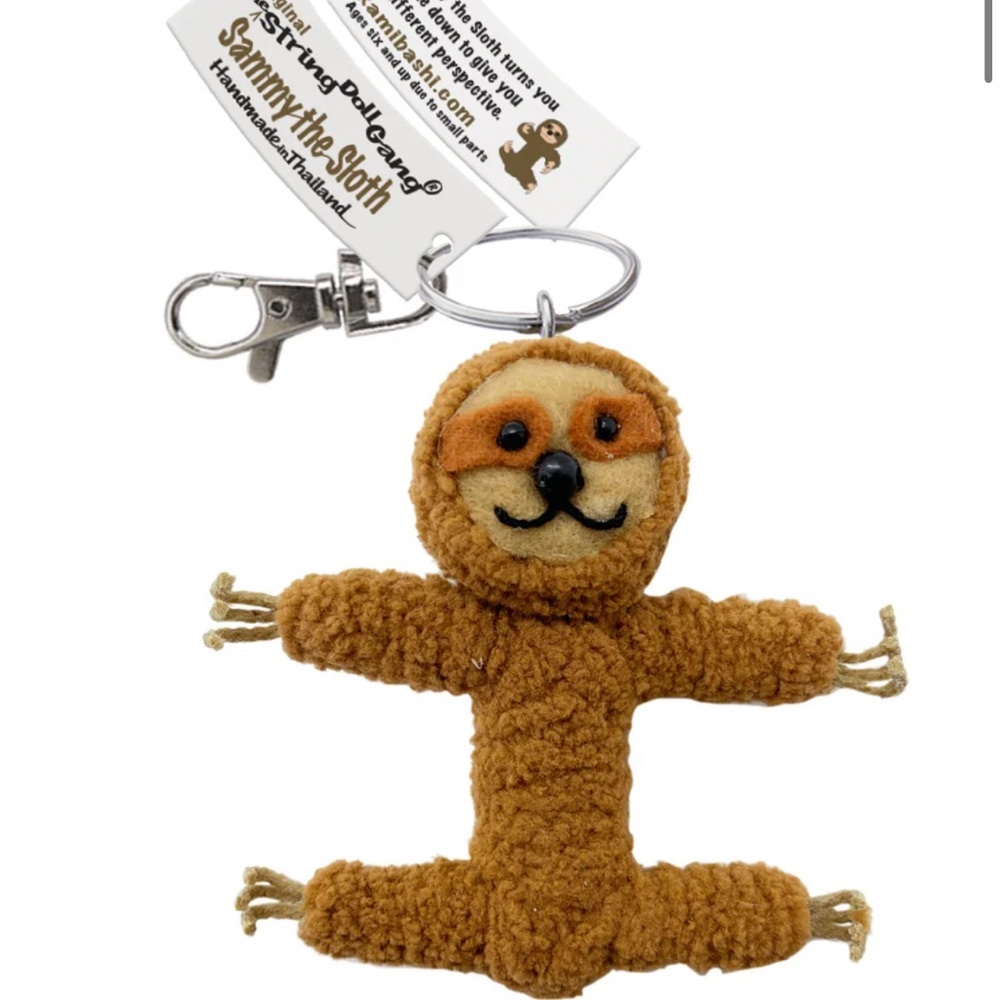Sammy The Sloth String Doll Gang Keychain